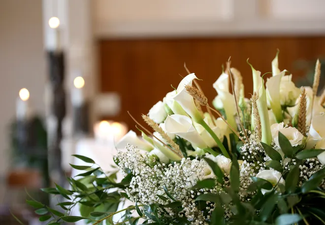 blommor efter städ av dödsbo